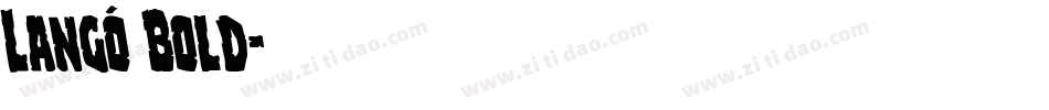 Langó Bold字体转换